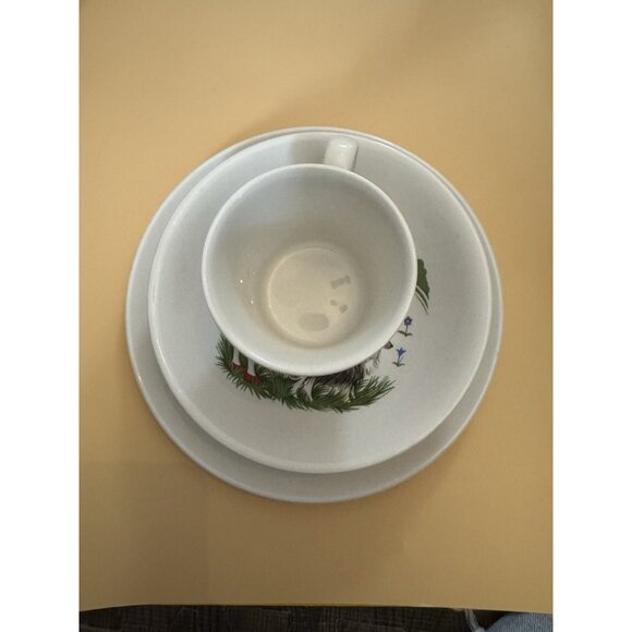 Vintage 60s James Kent Old Foley Cup, Bowl & Plate Set “Girl & Sheep” Bo Peep - Picture 4 of 4